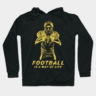 Football Player UNIQUE abstract artwork style for the GRIDIRON fans Hoodie